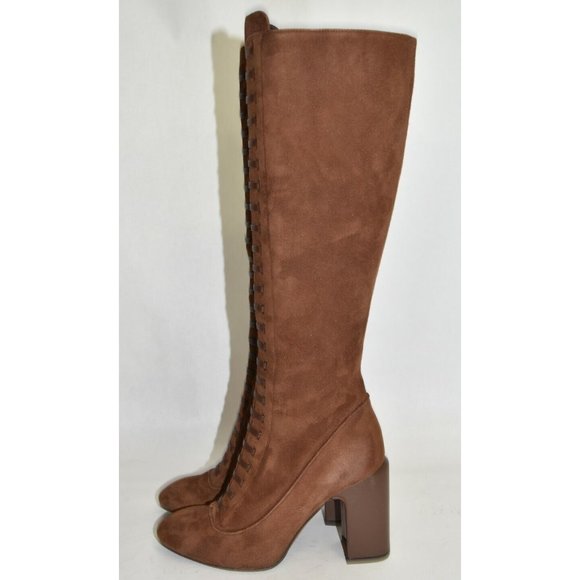$900+ AQUATALIA Elenora Strap To-The-Knee Boot CASTAGNO BROWN 6.5 (M27) NICE!! - Picture 7 of 10